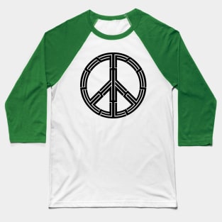Tribal Peace Sign Baseball T-Shirt